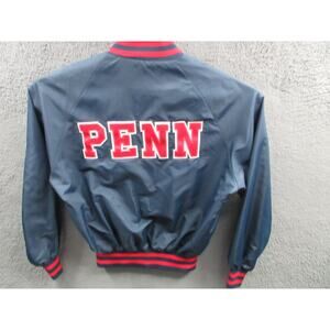 Vintage 80s UNIVERSITY OF PENNSYLVANIA PENN Mens XL MVP Stitched Jacket Made USA